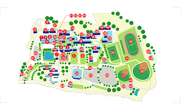 Map of the Yakusa Campus