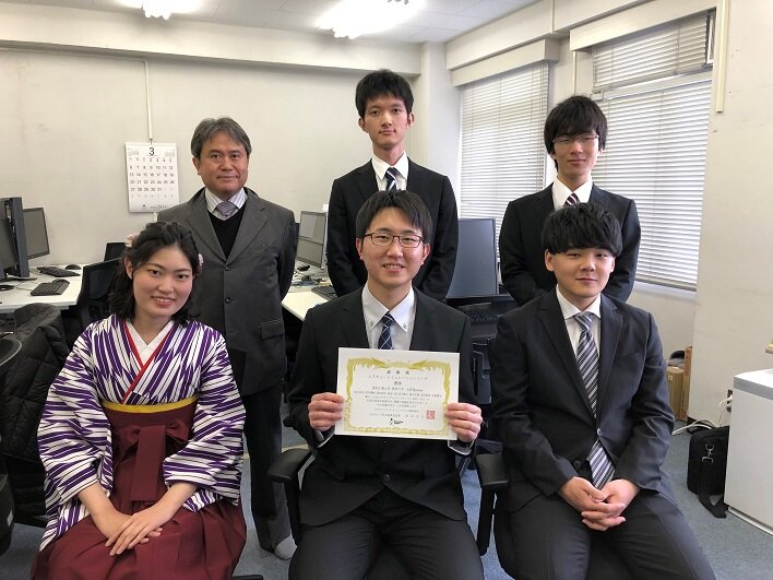 レスキューシミュレーションで優勝を勝ち取った本学チーム