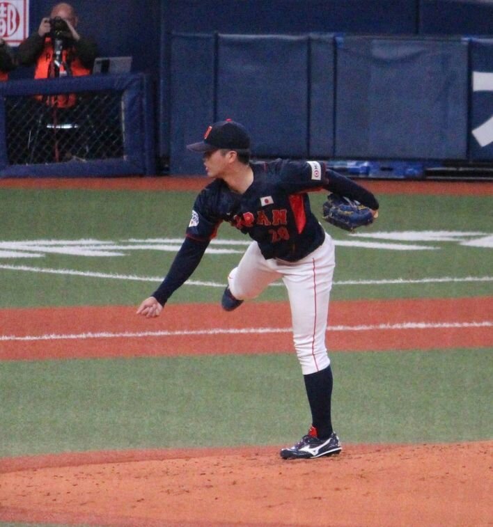 侍デビュー戦の直球の平均球速は156キロ