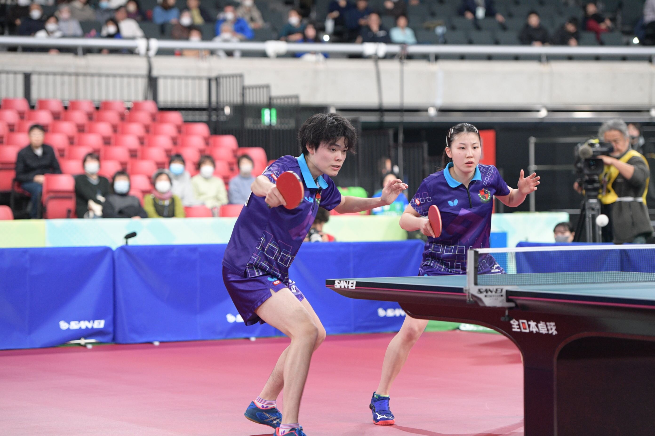 準優勝の谷垣(左)/岡田の愛工大ペア