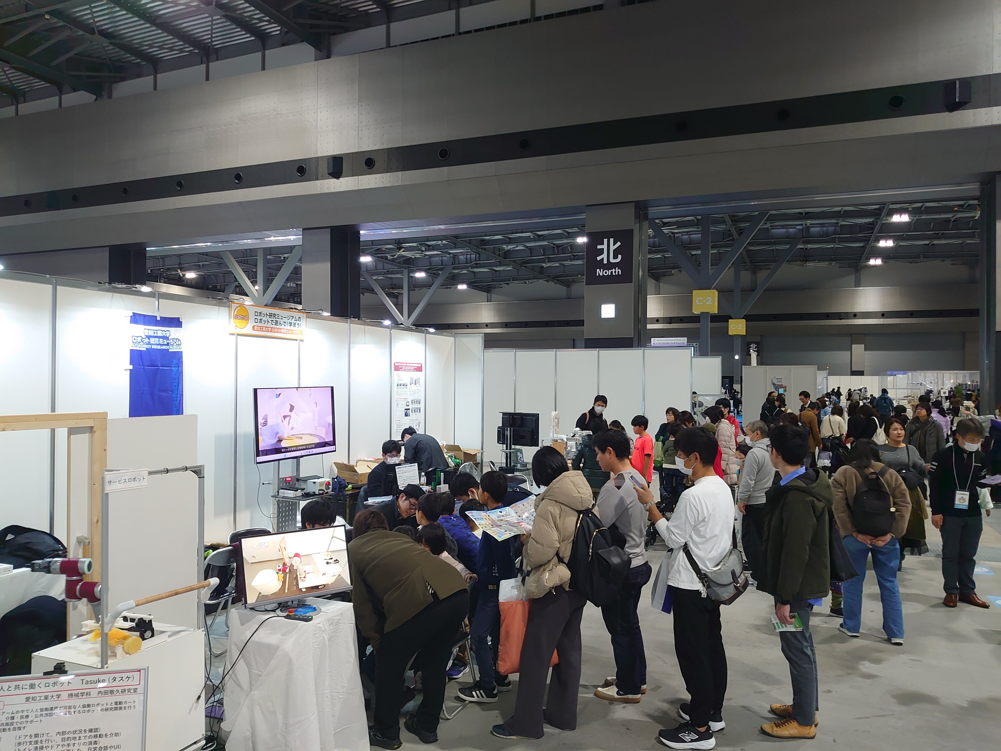 展示ブース後ろの様子