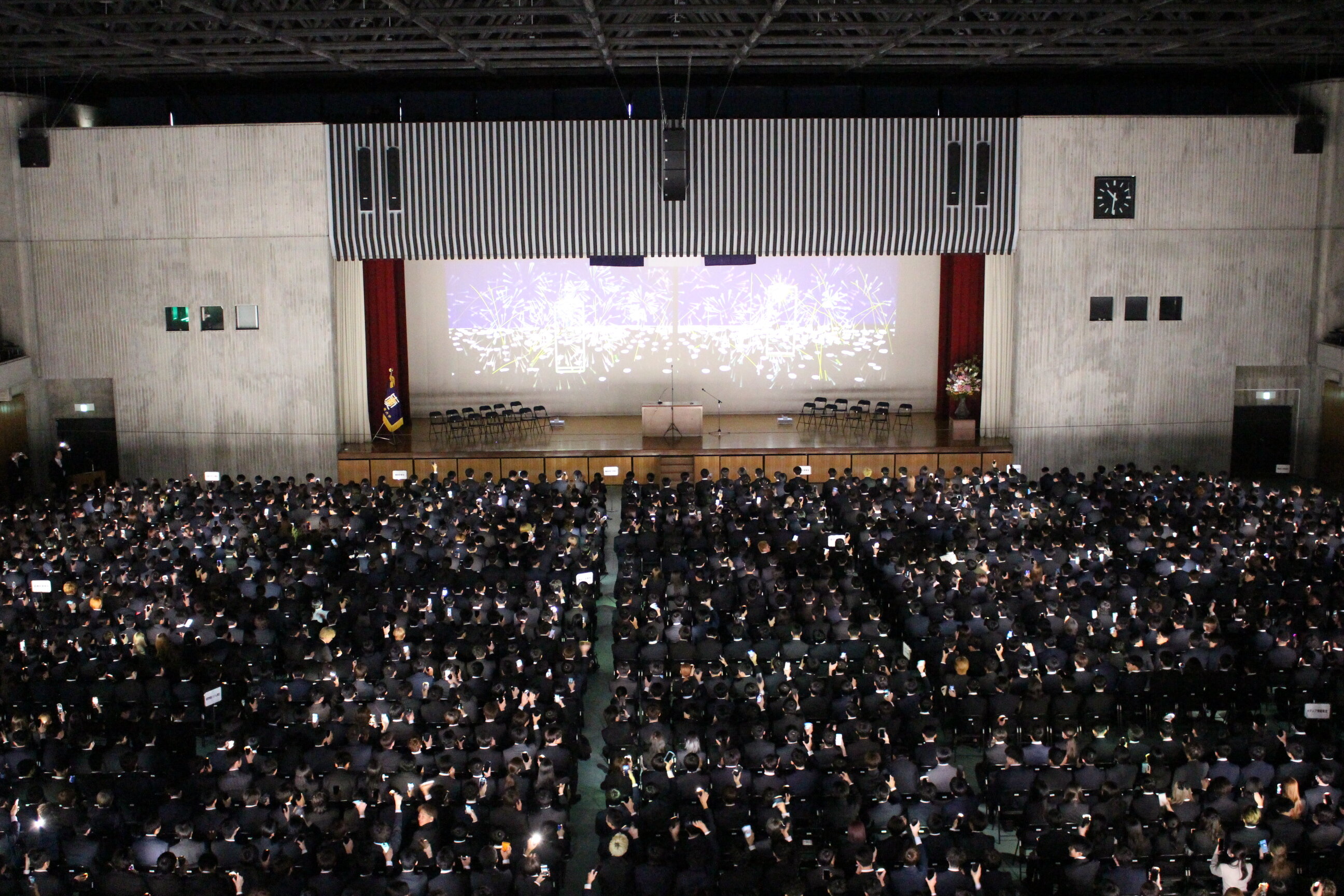 CGメディア研究室が制作した参加型の歓迎映像