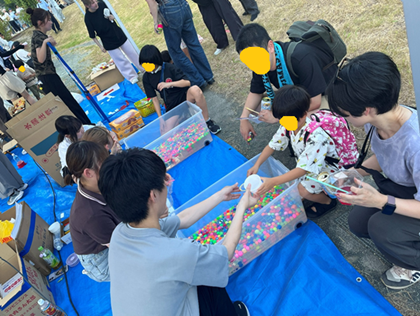 スーパーボールすくいに挑戦